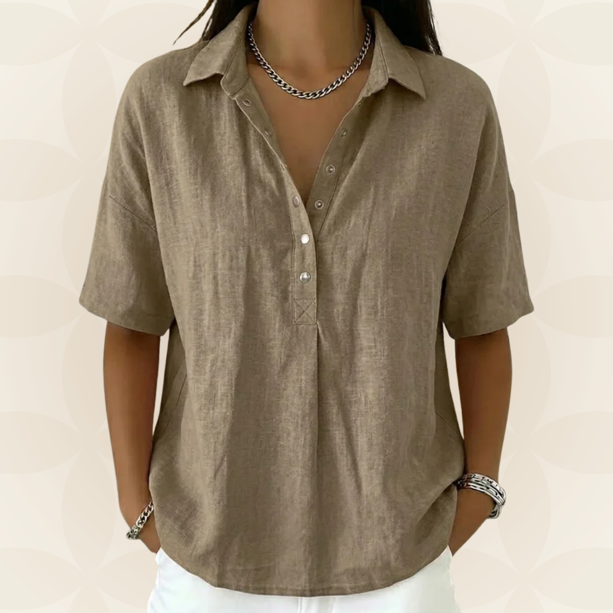 Zara - Effortless V-Neck Shirt product image