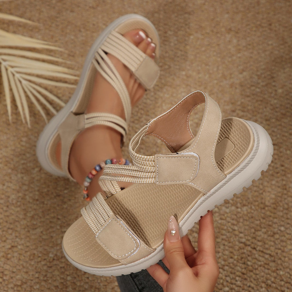 Aura Comfortable Walking Sandals - Khaki