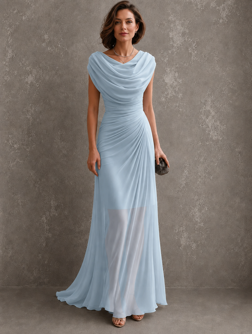 Detailed texture of the soft fabric used in the maxi dress, showing its quality and comfortable feel against the skin.