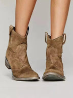 Thredbo Suede Ankle Boots in Brown